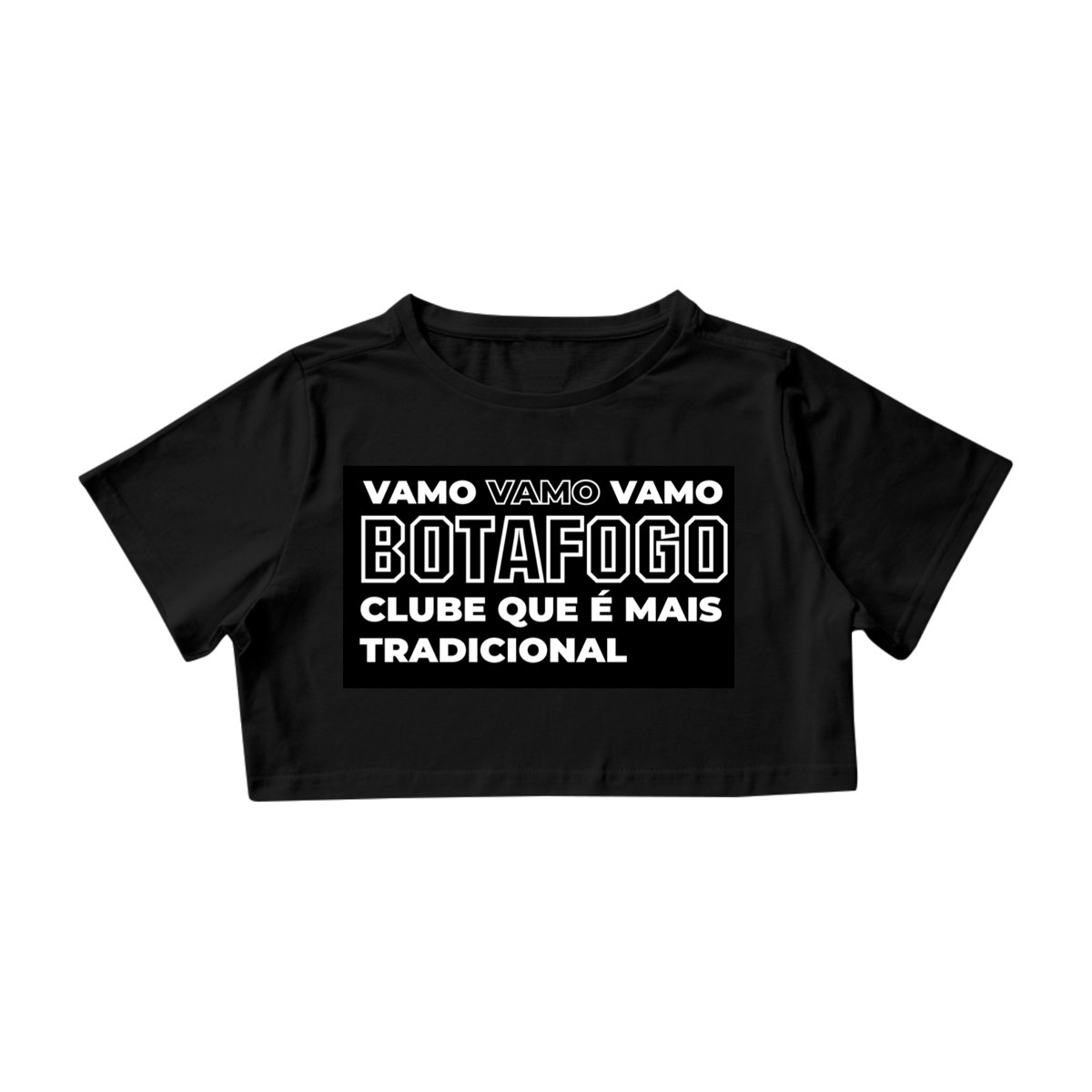 Nome do produto: Camisa Cropped Botafogo Tradicional