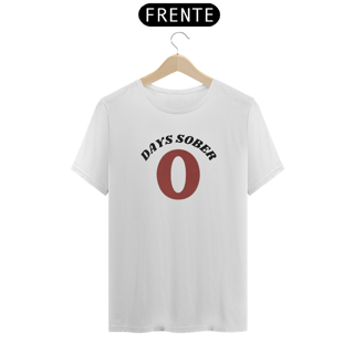 Nome do produto Camiseta Days Sober Branca