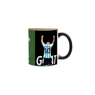 Nome do produto Caneca Mágica Messi GOAT Argentino 