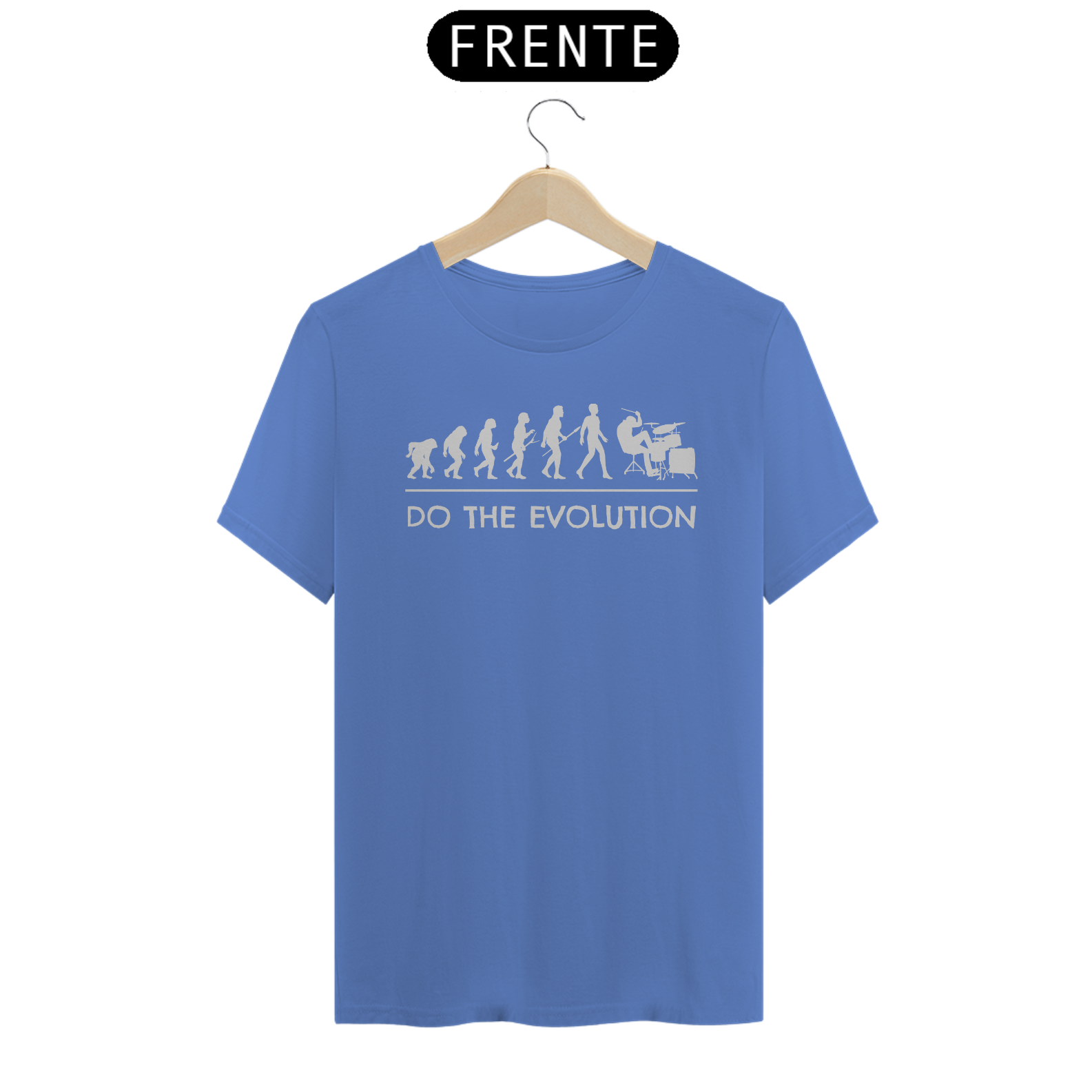 Camiseta Estonada Evolução - Cor Azul
