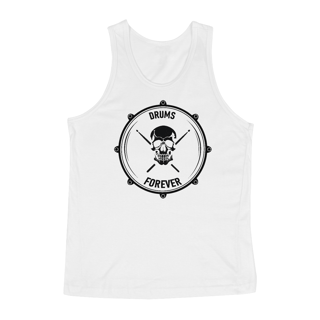 Nome do produto Regata Drums Forever - Cores Cinza ou Branca