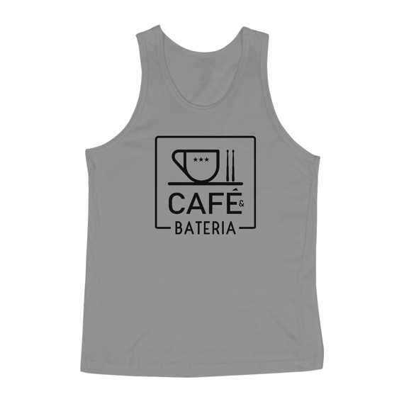 Regata Clássica Café & Bateria - Cores Cinza ou Branca