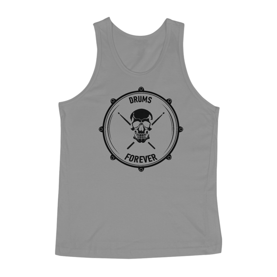 Regata Drums Forever - Cores Cinza ou Branca
