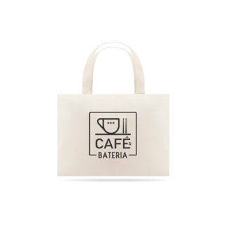Eco Bag Café & Bateria - Estampa Preta