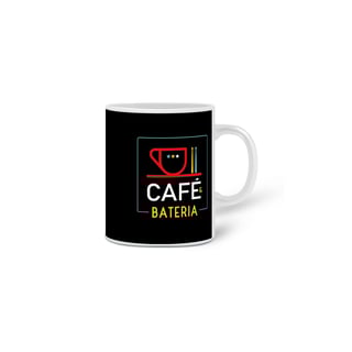 Nome do produto Caneca Clássica Café & Bateria - Estampa Colorida