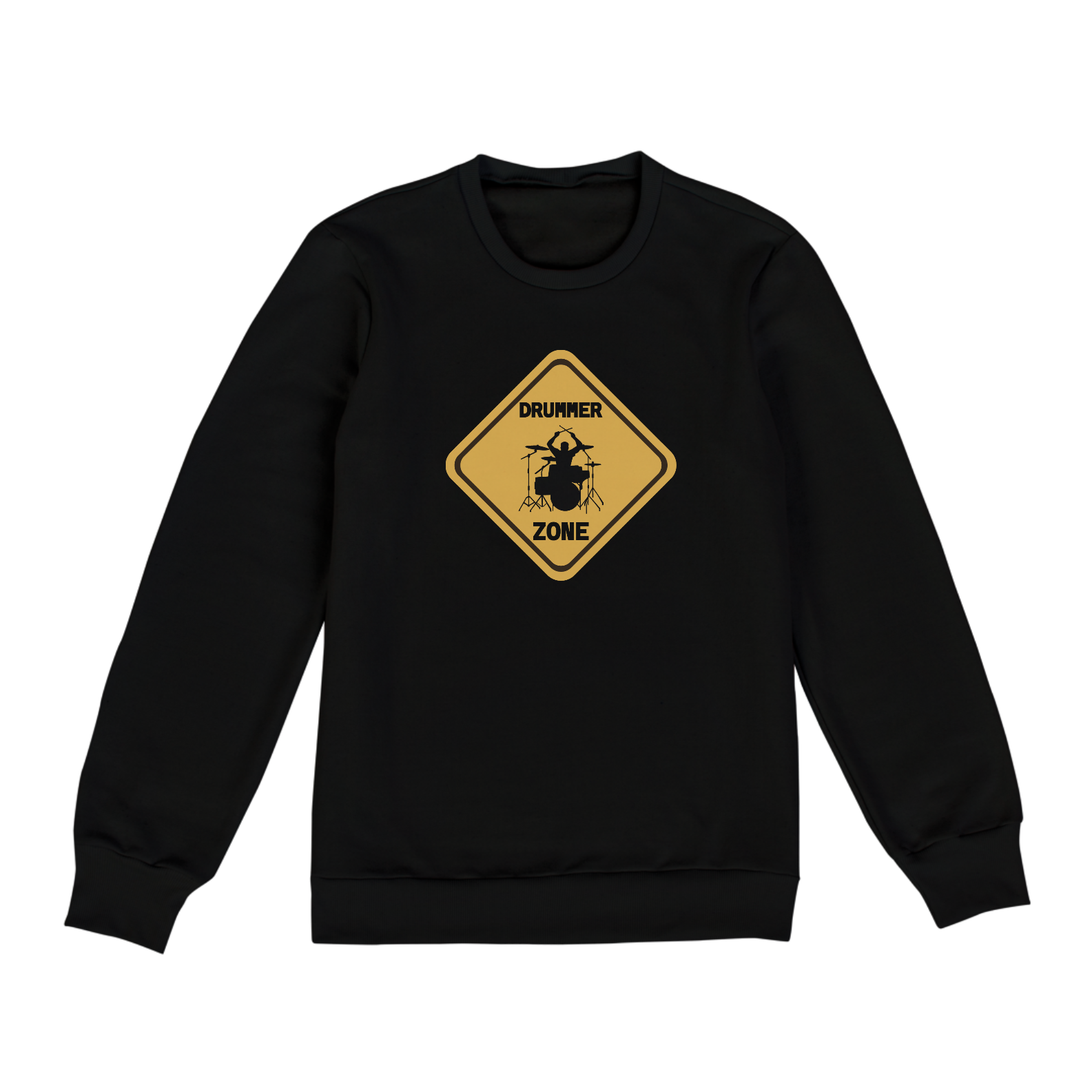 Moletom Fechado Drummer Zone - Cor Preta 