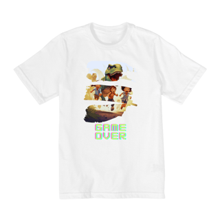 Nome do produto Camiseta Dinossauro Game Over 
