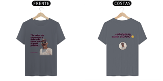 Nome do produto Camisa Vegano - Frente e Verso