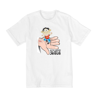 Nome do produto Camisa Infantil nas mãos de Jesus