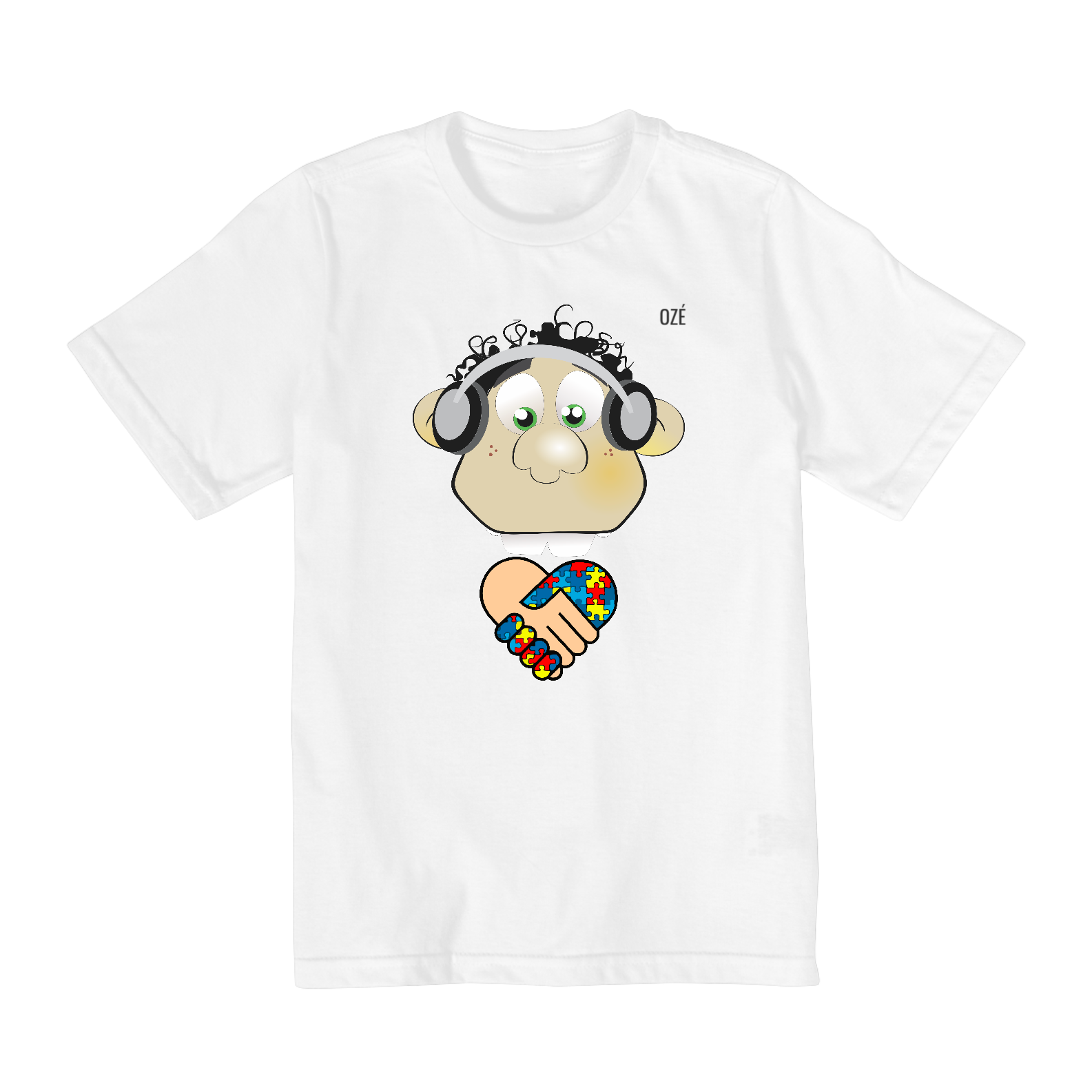 Camisa Infantil Ozé e Família: Tema Especial : A U T I S M O