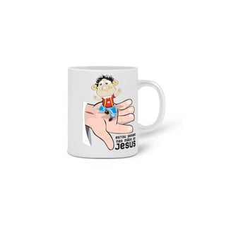 Nome do produto Caneca  Estou na mão de Jesus