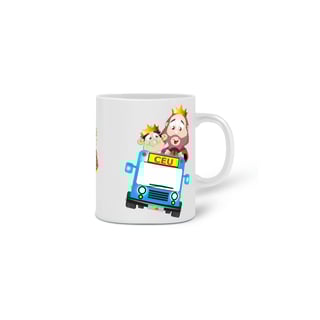 Nome do produto Caneca Ozé e Família : Ônibus do Céu