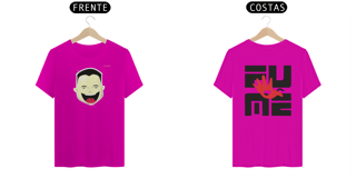 Nome do produto Camisa arte FUMÊ - Frente\Verso -  Cliente