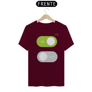 Nome do produto Camisa QUALITY : H U M O R - ON/OFF