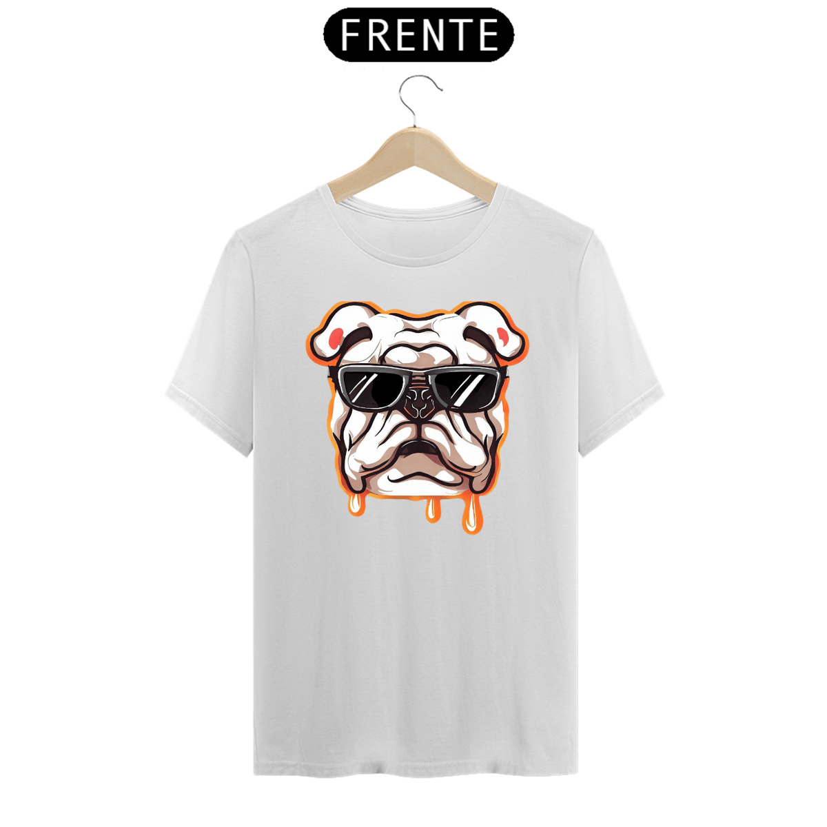 Nome do produto: camiseta bulldog derretendo