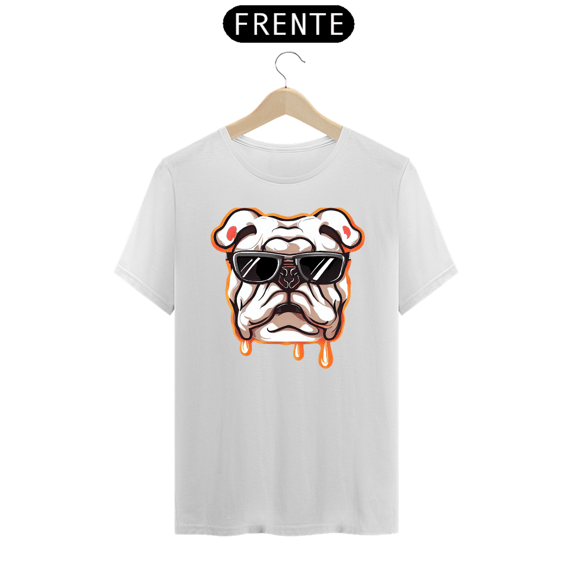 camiseta bulldog derretendo