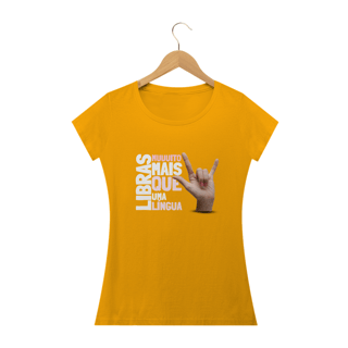 Nome do produto Camiseta Baby look Libras