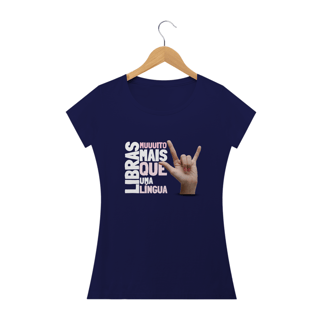 Nome do produto Camiseta Baby look Libras