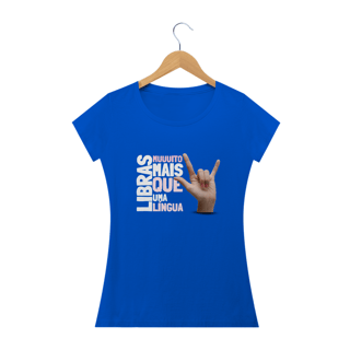 Nome do produto Camiseta Baby look Libras