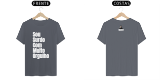 Nome do produto Camiseta Sou surdo com muito orgulho