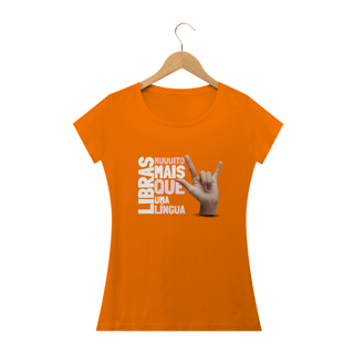 Nome do produto Camiseta Baby look Libras