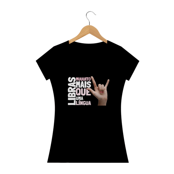 Camiseta Baby look Libras