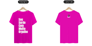 Nome do produto Camiseta Sou surdo com muito orgulho
