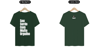 Nome do produto Camiseta Sou surdo com muito orgulho