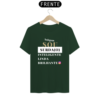 Nome do produto Camiseta Sou Surda e Inteligente