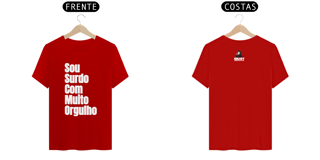 Nome do produto Camiseta Sou surdo com muito orgulho