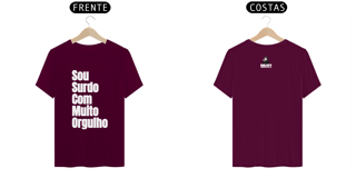 Nome do produto Camiseta Sou surdo com muito orgulho