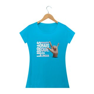 Nome do produto Camiseta Baby look Libras