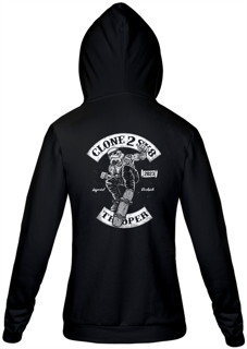 Nome do produto Blusa de Moletom Unissex com zíper Printfull Clone SK8 Trooper