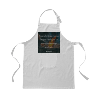 Nome do produto Avental - Nada melhor que reunir amigo a família para um churrasco