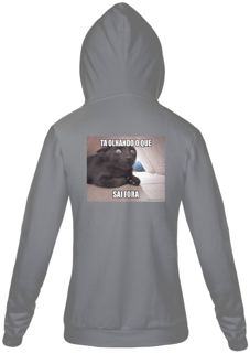 Nome do produto Casaco - Figura nas costas - Ta olhando o que!