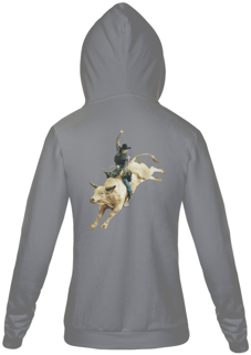 Nome do produto Casaco com capuz - Peão no touro branco