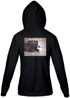 Nome do produto Casaco - Figura nas costas - Ta olhando o que!