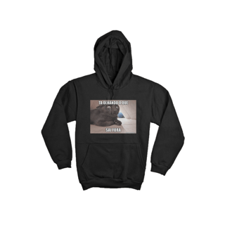 Nome do produto Casaco com gorro - Estampa na frente - Ta olhando o que sai fora