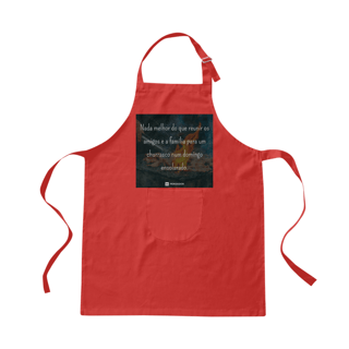 Nome do produto Avental - Nada melhor que reunir amigo a família para um churrasco