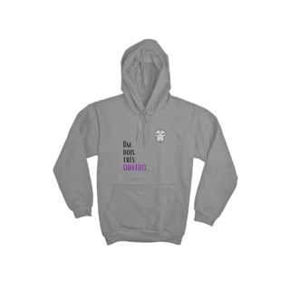 Nome do produto Moletom Jhin Branco - Um, Dois, Três, Quatro.