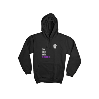 Nome do produto Moletom Jhin Preto - Um, Dois, Três, Quatro.