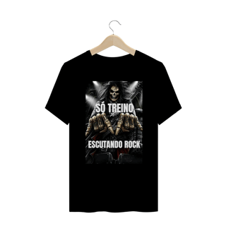 Nome do produto CAMISA OVERSIZED - SÓ TREINO ESCUTANDO ROCK