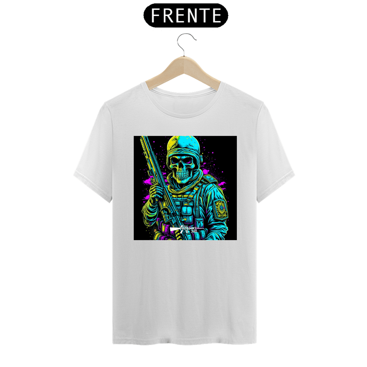 Nome do produto: T-SHIRT SOLDADO AQUARELA PAPAMIKE360