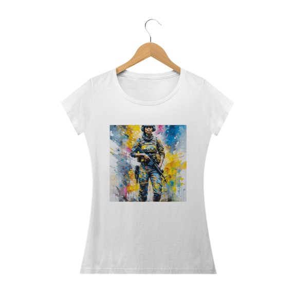 T-SHIRT WOMAN SPECIAL FORCE AQUARELA