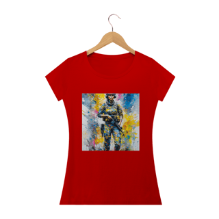 Nome do produto T-SHIRT WOMAN SPECIAL FORCE AQUARELA