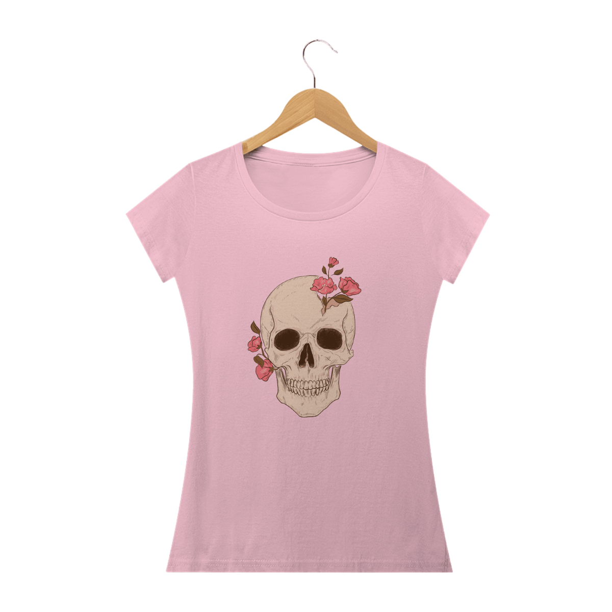Nome do produto: T-SHIRT FEMININA SKULL
