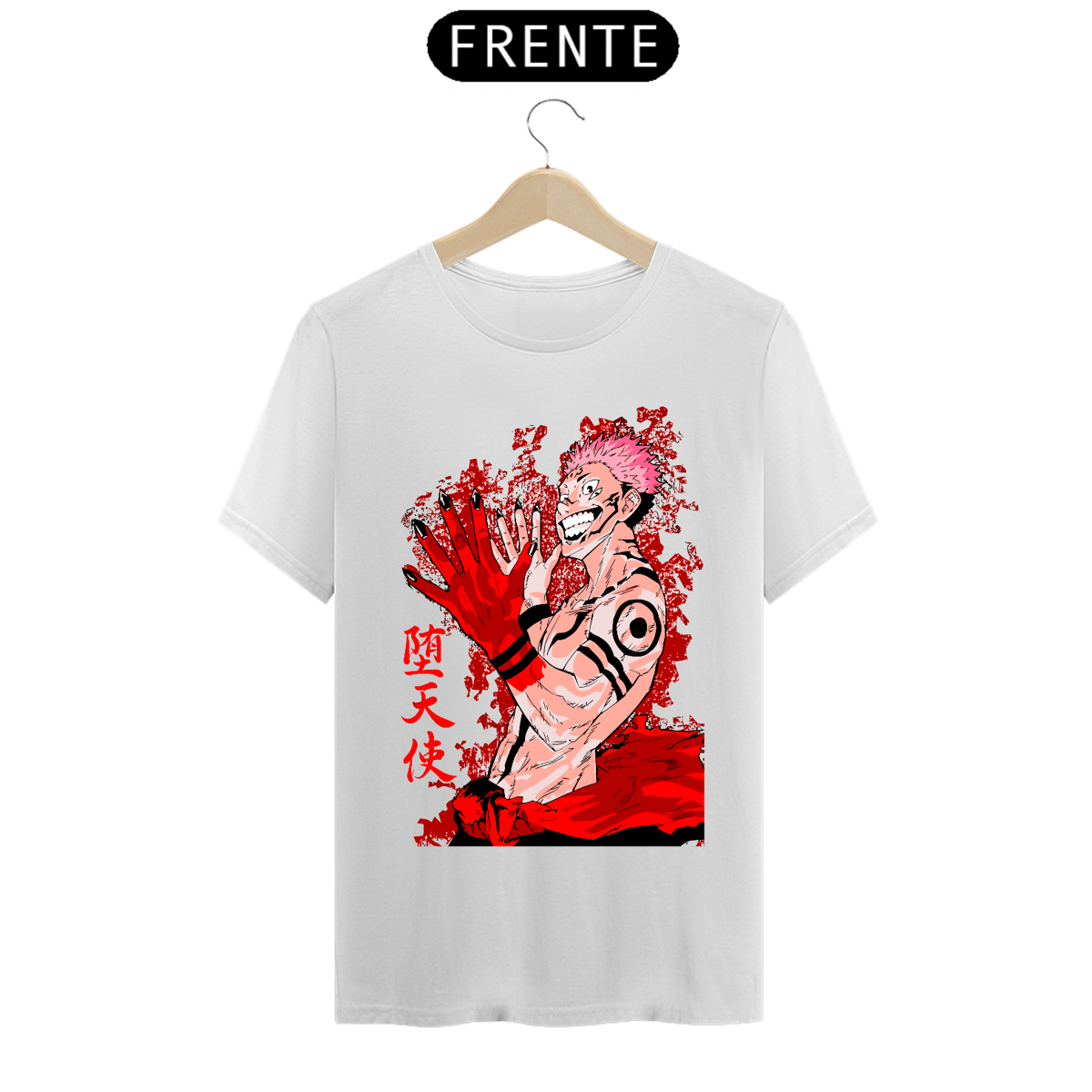Nome do produto: CAMISETA BLOOD RYOMEN SUKUNA - JUJUTSU KAISEN