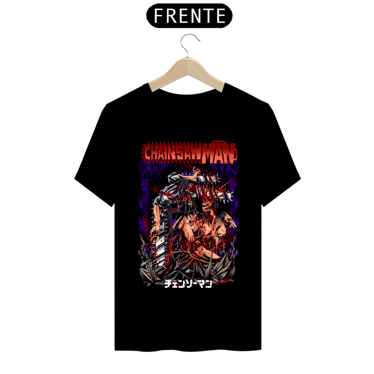 Nome do produto: CAMISETA BLOOD - CHAINSAW MAN