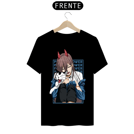 CAMISETA POWER & NYAKO BLUE - CHAINSAW MAN