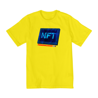 Nome do produto TShirt Infantil 10-14 Anos NFT Personalizada